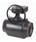 065N1176 JIP WW Кран шаровой полнопроходной Ду400 Ру25 червячный редуктор, корпус - сталь P235GH