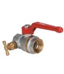 065B8217 Латунный шаровой кран Danfoss с внутренней резьбой и спускным элементом Ду 20 мм, PN 40 бар