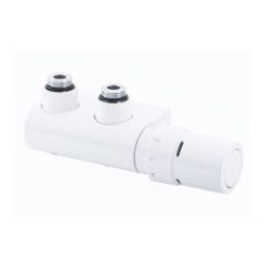 013G4381 VHX/RTX, угловой, белый RAL9016 Danfoss