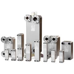 111B0110 BPHE B3-095B-40-3.0-L-Q1Q2(H2"1/8E)/Q3Q4(H1"3/8H)/4-M8*25 Теплообменник пластинчатый паяный Danfoss
