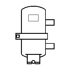 040B0023 OUB 1s 1/4 Фильтр-маслоотделитель Danfoss