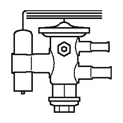 068U2780 Корпус клапана TUAE  с термочувствительным элементом Danfoss